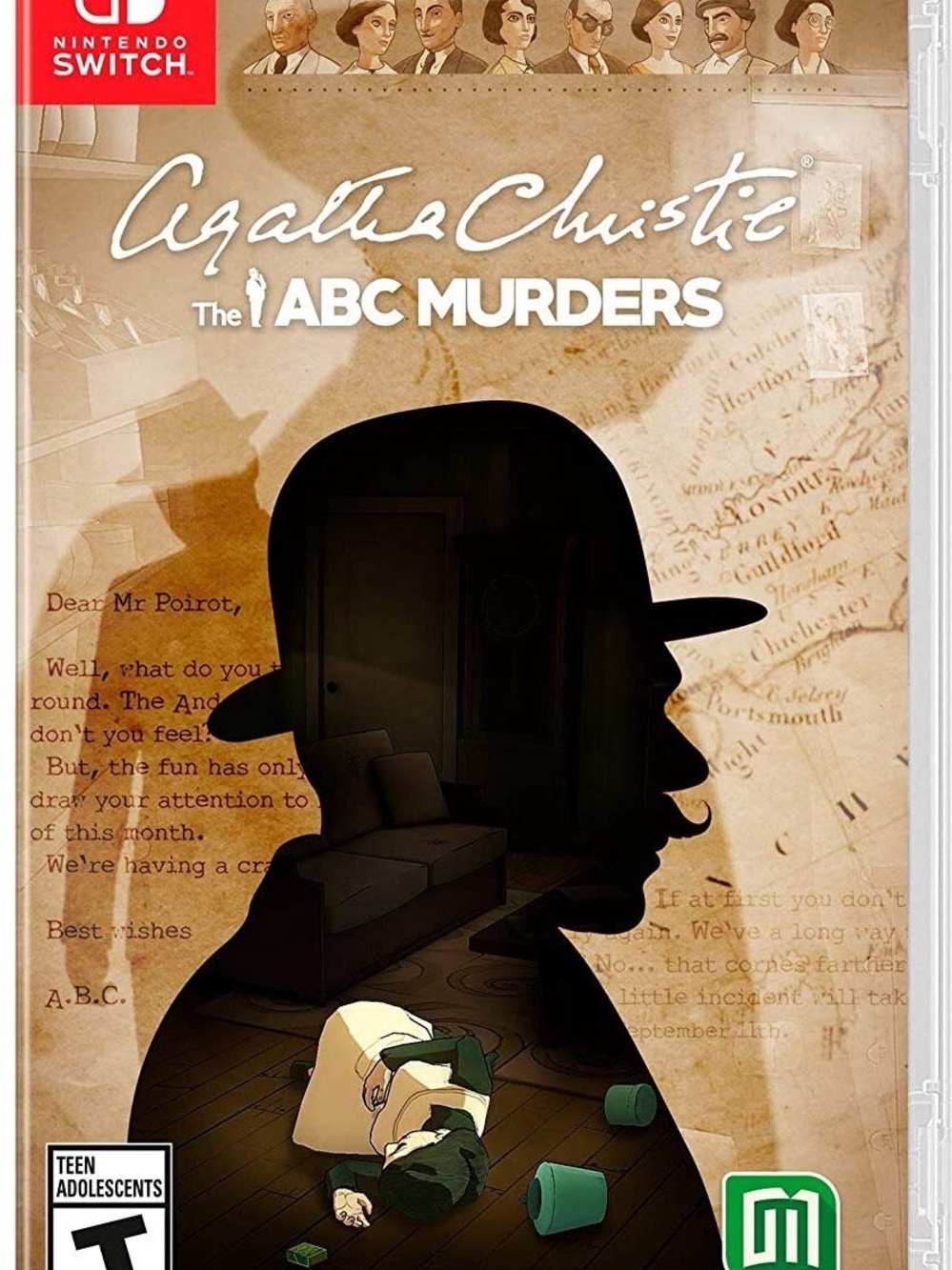 Nintendo Agatha Christie The ABC Murders — Beige, Brown, Black